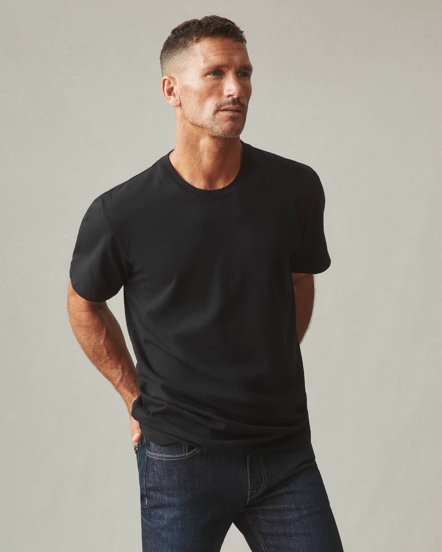 Classic Black Crew Neck T-Shirt