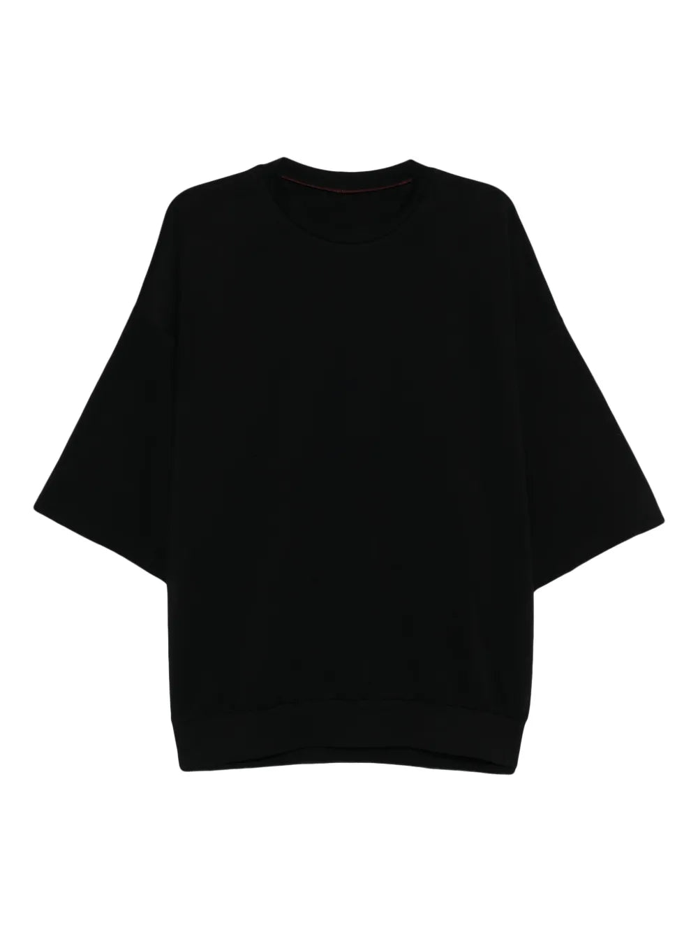 Oversized Black Drop-Shoulder T-Shirt