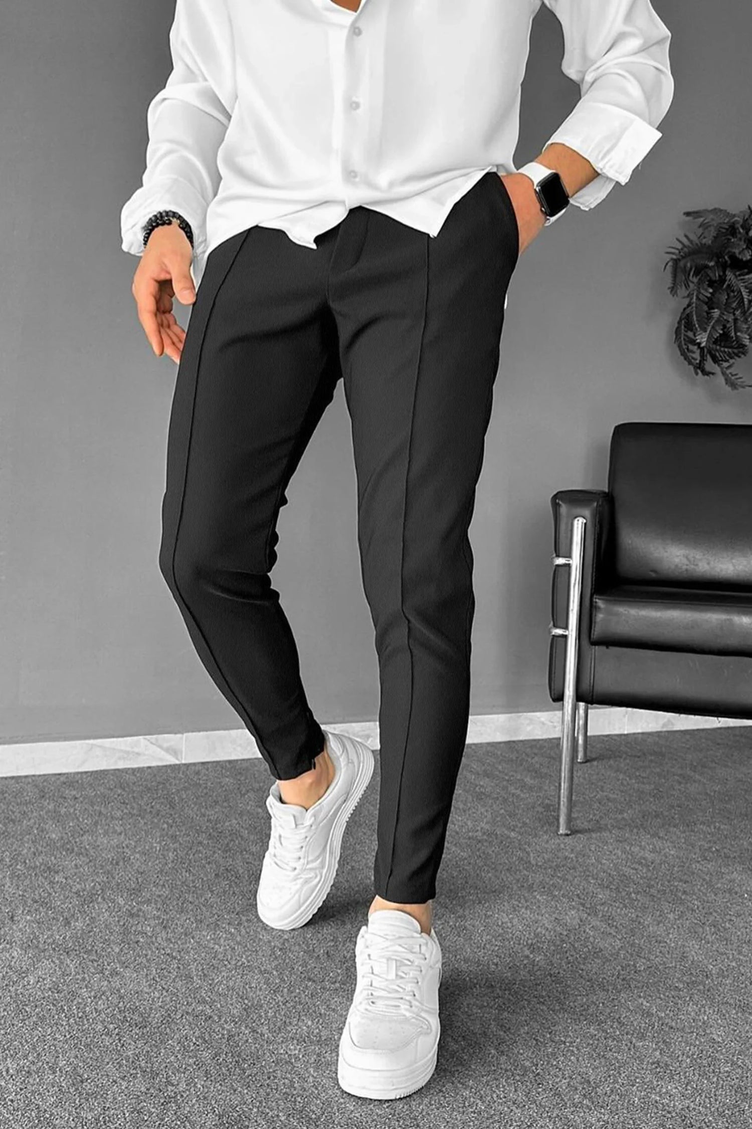 Premium Slim-Fit Trousers – Versatile Elegance