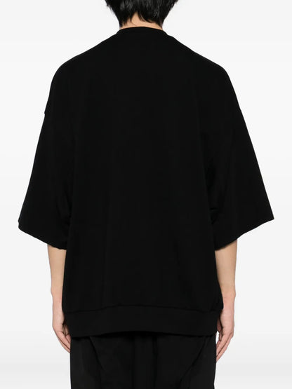 Oversized Black Drop-Shoulder T-Shirt