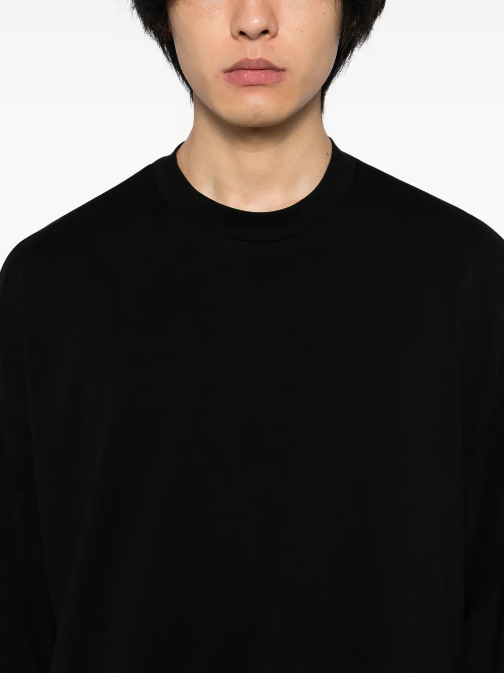 Oversized Black Drop-Shoulder T-Shirt