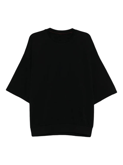 Oversized Black Drop-Shoulder T-Shirt